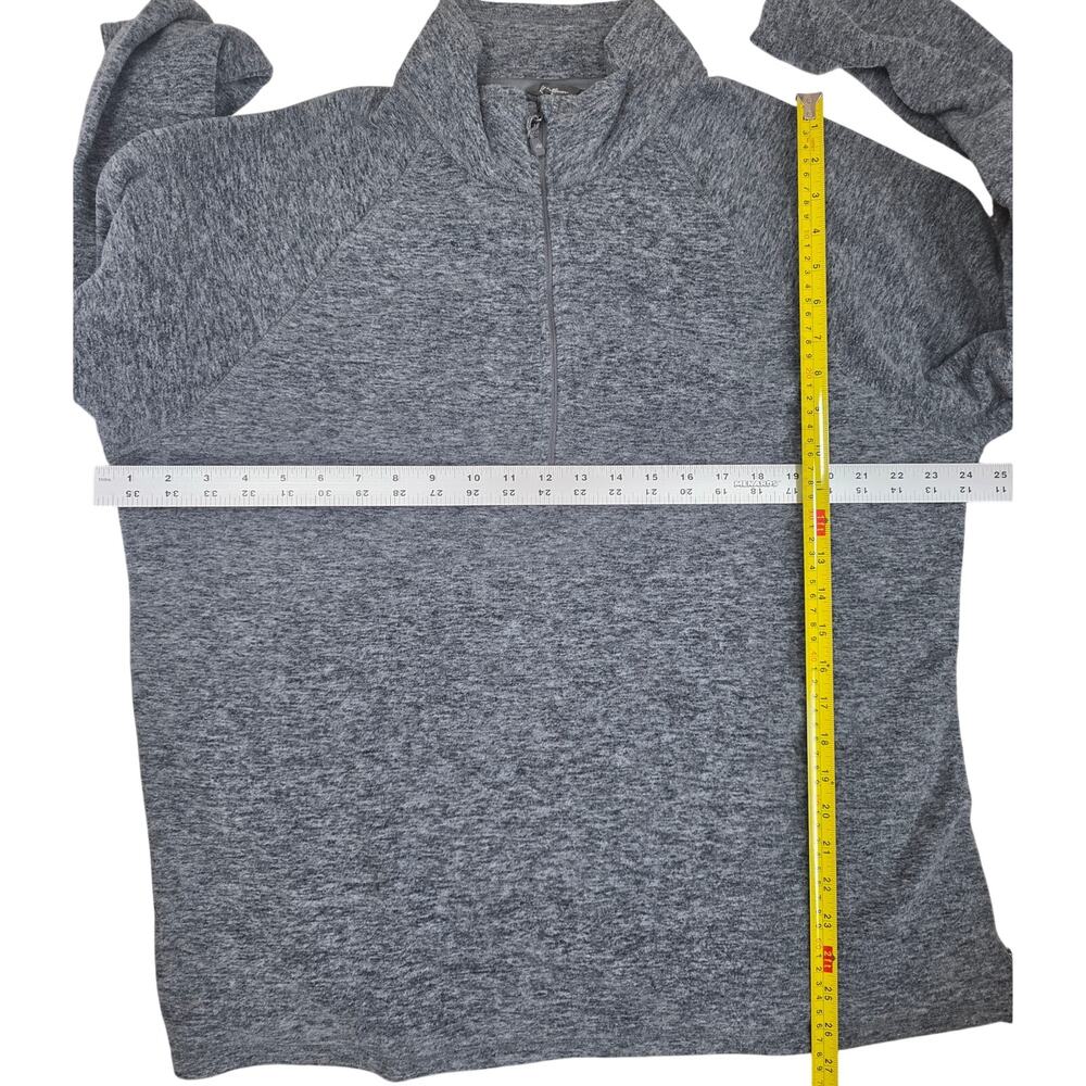 NWT XXL Women's Eddie Bauer Charcoal 1/4 Zip Fleece Top - Picture 9 of 9